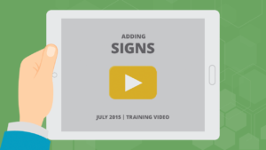 Adding Signs