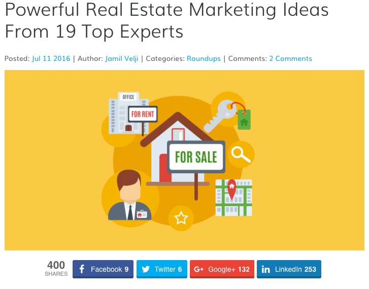 Powerful Real Estate Marketing Ideas From 19 Top Experts Image
