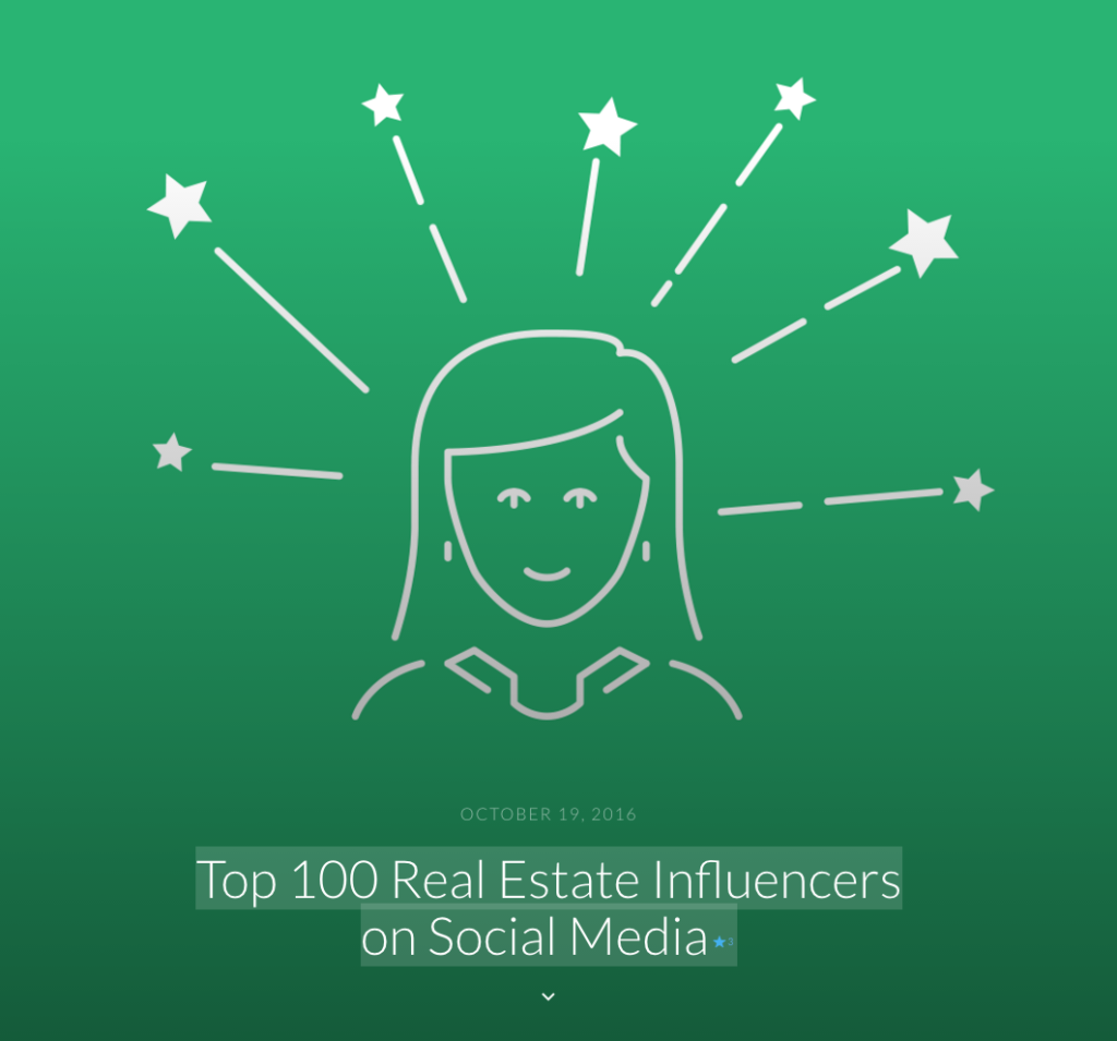 Top 100 Real Estate Influencers on Social Media Image